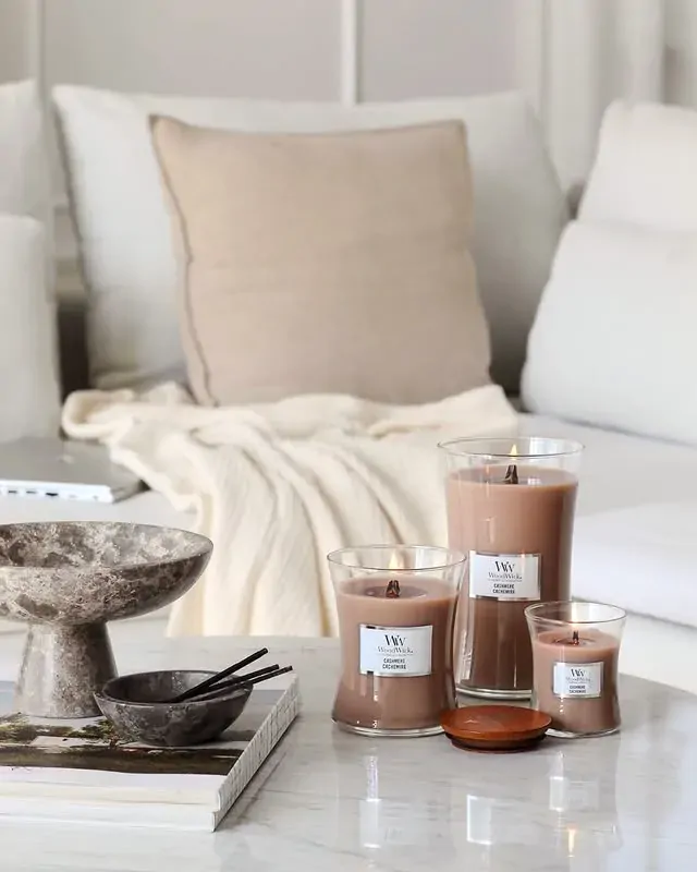 WoodWick Candle - Ellipse Cashmere