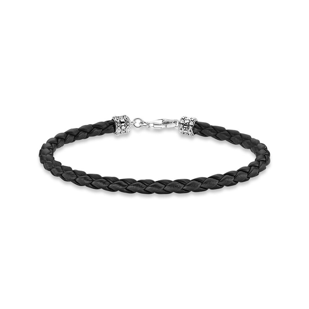 Thomas Sabo Bracelet - Braided, Black Leather main image 0