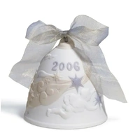 Lladro Christmas Bell 2006 Ornament