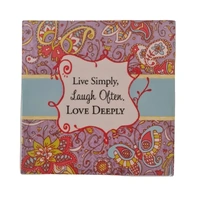 About Face Designs - Live Simply Decorative Tile