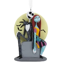 Hallmark Resin Hanging Ornament - Disney Nightmare Before Christmas Jack and Sally on Tombstone