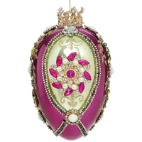 Mark Roberts Faberge Jewel Egg Hanging Ornament - Green & Purple