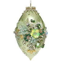 Mark Roberts King's Jewel Finial Hanging Ornament - Green