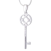 Equilibrium Diamond Key Necklace - Circle