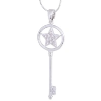 Equilibrium Diamond Key Necklace - Star