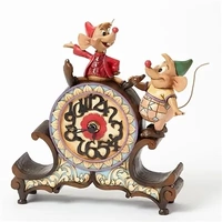 Jim Shore Disney Traditions - Jaq and Guz Clock figurine