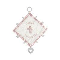 Demdaco Baby - Activity Blankie Pink Jesus Loves Me