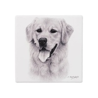 Ashdene Delightful Dogs - Golden Retriever Ceramic Coaster