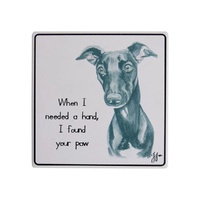 Ashdene Puppy Tales - Whippet Ceramic Coaster