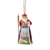 Jim Shore Heartwood Creek Santas Around The World - British Santa Hanging Ornament