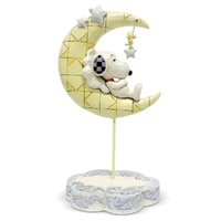 Peanuts by Jim Shore - Snoopy & Woodstock Sleeping on the Moon - Drifting Into Dream Land