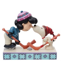 Peanuts by Jim Shore - Snoopy & Lucy Playing Hockey