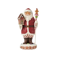 Jim Shore Heartwood Creek Gingerbread Christmas - Gingerbread Santa with Staff