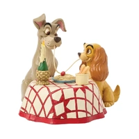 Jim Shore Disney Traditions - Lady & The Tramp - Spaghetti Scene