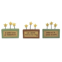 Blossom Bucket - Set of 3 Christmas Blocks