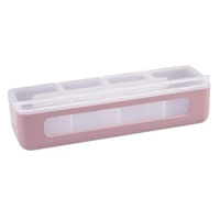 Melii - Luxe 4-Compartment Snackle Box Pink