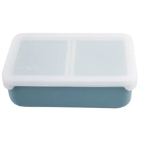 Melii - Luxe Silicone Bento with Dividers 700ml Blue Mint