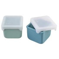 Melii - Luxe Silicone Snack Containers 236ml Blue Mint (Set of 2)