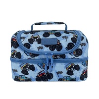 Sachi Style 235 Insulated Double Decker Lunch Bag - Monster Trucks
