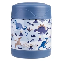 Oasis Double Wall Insulated Kid's Food Flask - 300ml Dinosaur Land