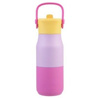 Oasis Double Wall Insulated Sipper Jnr Drink Bottle - 400ml Bubblegum Pink