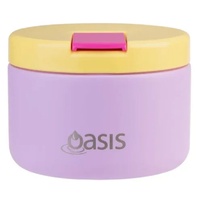 Oasis Double Wall Insulated Quick Release Lid Food Flask - 300ml Bubblegum Pink