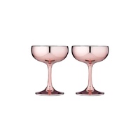 Tempa Aurora - Rose Coupe Glass 2 Pack