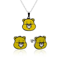 Care Bears Couture Kingdom Funshine Enamel Necklace & Earrings Bundle