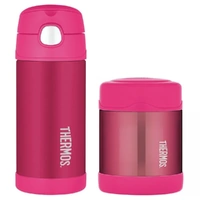 Thermos Funtainer Drink Bottle & Food Jar Bundle - Pink