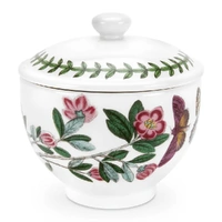 Portmeirion Botanic Garden - Traditional Covered Sugar Bowl - Rhododendron 0.25L