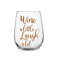 Stemless Wine A Little Wine Glass