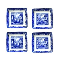 Spode Blue Italian - Square Dishes - 7.5cm (Set of 4)