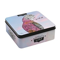 Banksia Red Macadamia Butter Finger Biscuit Tin - Animals of Australia Galah