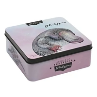 Banksia Red Macadamia Butter Finger Biscuit Tin - Animals of Australia Platypus