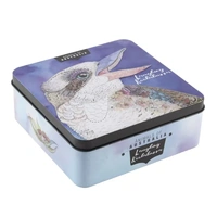 Banksia Red Lemon Myrtle Butter Finger Biscuit Tin - Animals of Australia Laughing Kookaburra