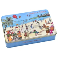 Banksia Red Shortbread Biscuit Tin - Christmas in Australia