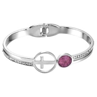GC Gifts by Gatto - Amethyst & Cross Bracelet