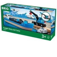 BRIO World Vehicle - Container & Crane Wagon