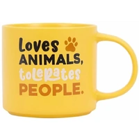 Splosh Cheeky Mug - Loves Animals Tolerates People