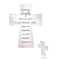 Ceramic Cross - Guardian Angel