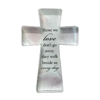 Glass Cut Standing Cross - Those We Love