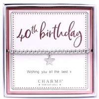 Charms For The Soul by TAG - 40th Birthday Bracelet