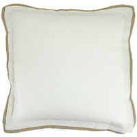 NF Living Ulu Linen Cushion - White 50x50cm