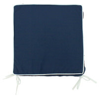 NF Living Outdoor Chair Pad - Navy Basic with Piping 42x42cm