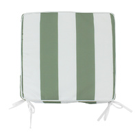NF Living Outdoor Chair Pad - Olive Stripe 42x42cm