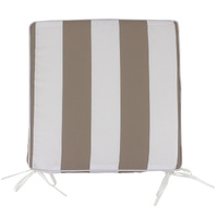 NF Living Outdoor Chair Pad - Latte Stripe 42x42cm