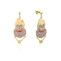 Disney Couture Kingdom - The Little Mermaid - Ursula Crystal Drop Earrings Gold