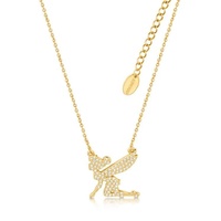 Disney Couture Kingdom - Tinker Bell - Crystal Necklace Gold