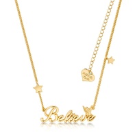 Disney Couture Kingdom - Tinker Bell - Believe Necklace Yellow Gold
