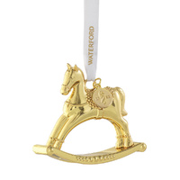 Waterford Golden Rocking Horse Hanging Ornament